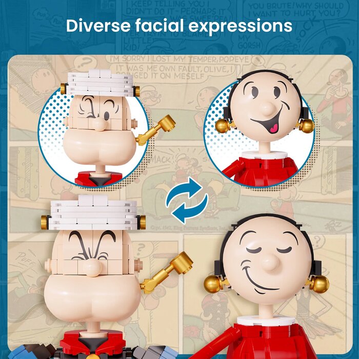 Pantasy POPEYE·WITH OLIVER Building Bricks Set 29*36*33cmProduct Thumbnail