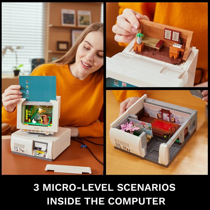 Pantasy Retro 90s Gaming PC Building Bricks Set 19cm*20cm*24cmProduct Thumbnail