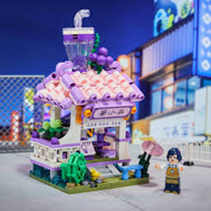 Pantasy Food Street Series - Classical Grape Juice Shop Building Bricks Set 26.5*20*6cmProduct Thumbnail