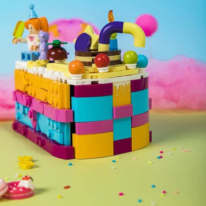 Pantasy Birthday Cake Series - Cute Birthday Cake Building Bricks Set 11x9x13cmProduct Thumbnail