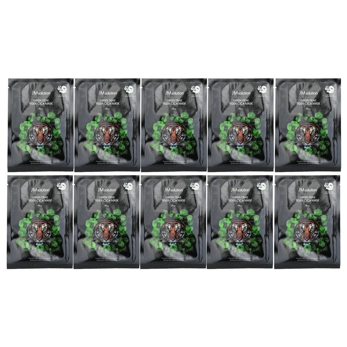 JM Solution Green Dear Tiger Cica Mask Pure 10pcsx30mlProduct Thumbnail
