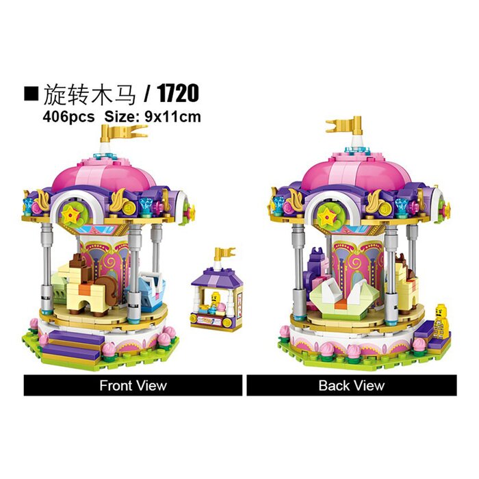 Loz LOZ Dream Amusement Park Series - Carousel(Random Packaging) 13.5 x 18 x 8cmProduct Thumbnail