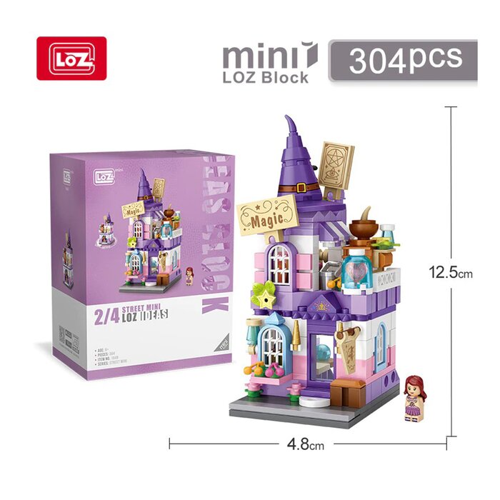Loz LOZ Street Series - Magic House(Random Packaging) 19.5x16.5x4.5cmProduct Thumbnail