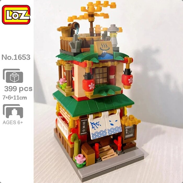Loz LOZ Street Series - Hot Spring House(Random Packaging) 16.5x12.5x8cmProduct Thumbnail