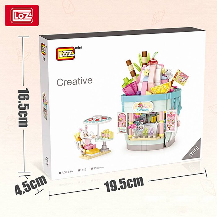 Loz LOZ Dream Amusement Park Series - Foldable Ice Cream Shop(Random Packaging) 13.5 x 18 x 8cmProduct Thumbnail