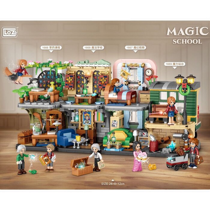 Loz LOZ Magic Academy Street Series - Herbal Hall(Random Packaging) 16.5x12.5x8cmProduct Thumbnail