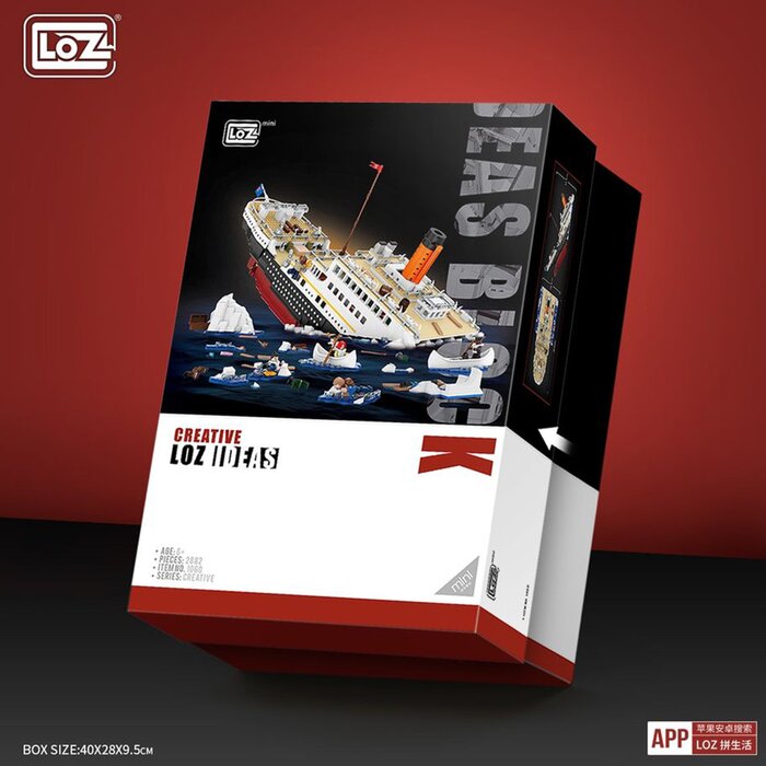 Loz LOZ Mini Blocks - Sinking Titanic(Random Packaging) 40 x 28 x 9.5cmProduct Thumbnail
