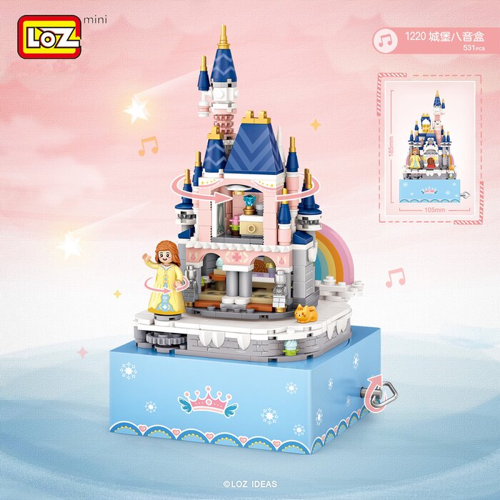 Loz LOZ Creator - Princess Castle Rotating Music Box(Random Packaging) 19 x 26 x 8 cmProduct Thumbnail