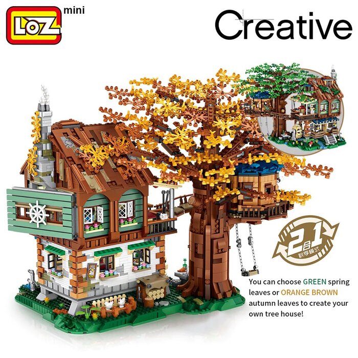 Loz LOZ Mini Blocks - Tree House(Random Packaging) 41 x 28 x 11 cmProduct Thumbnail