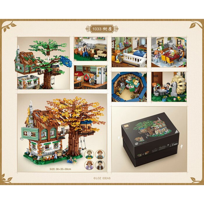 Loz LOZ Mini Blocks - Tree House(Random Packaging) 41 x 28 x 11 cmProduct Thumbnail
