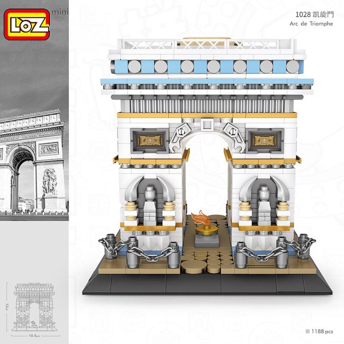 Loz LOZ Architecture Series - Arc de Triomphe(Random Packaging) 42 x 30 x 5 cmProduct Thumbnail