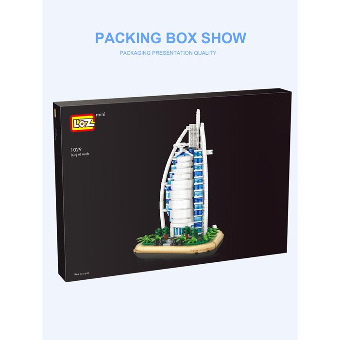 Loz 阿拉伯塔酒店-(帆船酒店) 積木套裝(新舊包裝隨機) 42 x 30 x 5 cmProduct Thumbnail