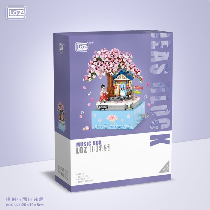 Loz 日本櫻花音樂盒 積木套裝(新舊包裝隨機) 23x27x56 cmProduct Thumbnail