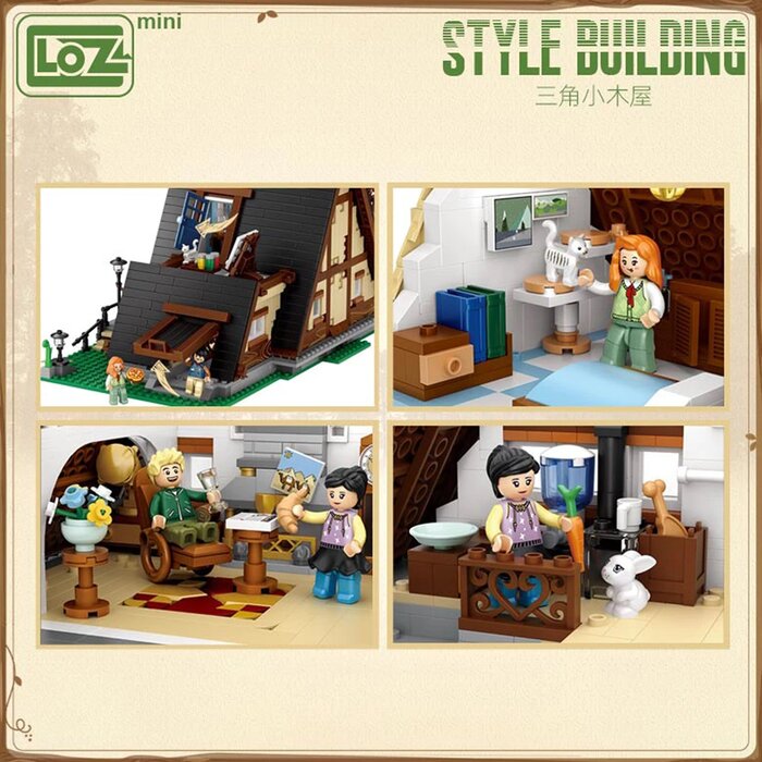 Loz LOZ Mini Blocks - Triangle Cabin(Random Packaging) 40 x 28 x 9.5cmProduct Thumbnail