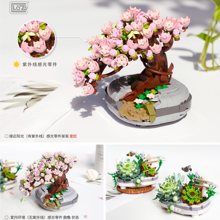 Loz LOZ Mini Blocks - Eternal Flowers Garden Series - Sakura Potted Plant(Random Packaging) 10 x 6 x 22 cmProduct Thumbnail