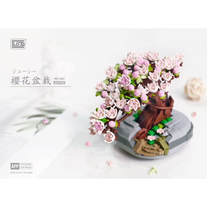 Loz LOZ Mini Blocks - Eternal Flowers Garden Series - Sakura Potted Plant(Random Packaging) 10 x 6 x 22 cmProduct Thumbnail