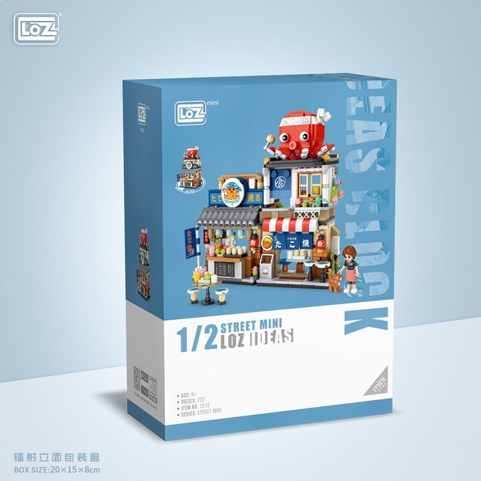 Loz LOZ Mini Blocks - Japanese Street Style Takoyaki Shop(Random Packaging) 15 x 20 x 8cmProduct Thumbnail