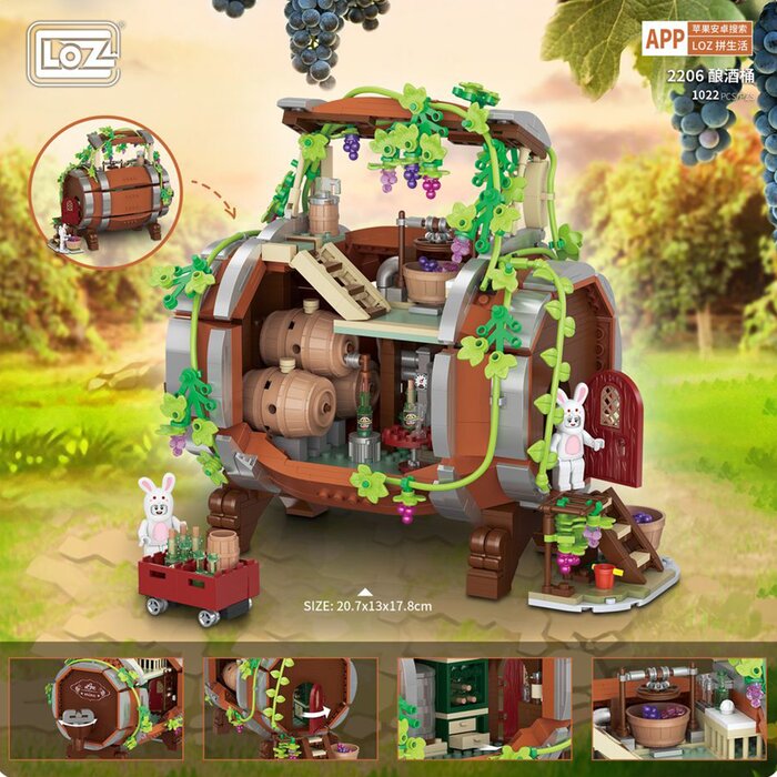 Loz LOZ Mini Block - Year of the Rabbit Wine Barrel(Random Packaging) 26 x 19 x 8 cmProduct Thumbnail