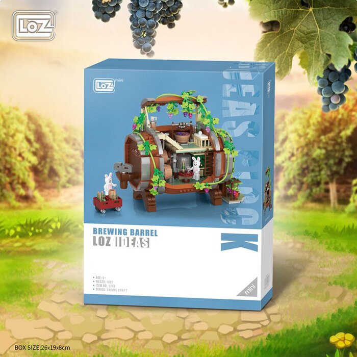 Loz LOZ Mini Block - Year of the Rabbit Wine Barrel(Random Packaging) 26 x 19 x 8 cmProduct Thumbnail