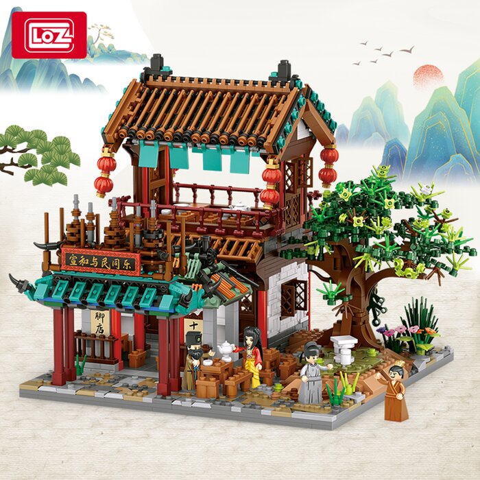 Loz LOZ Mini Blocks - Qingming river map - Foot Shop Huanmen(Random Packaging) 40 x 28 x 9.5cmProduct Thumbnail