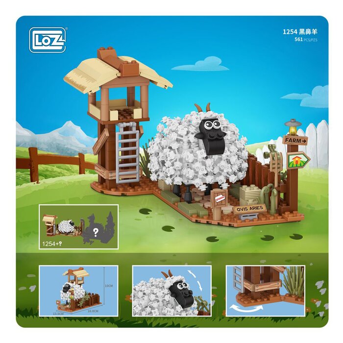 Loz LOZ Mini Blocks Farm Series - Little Sheep(Random Packaging) 20 x 15 x 8cmProduct Thumbnail