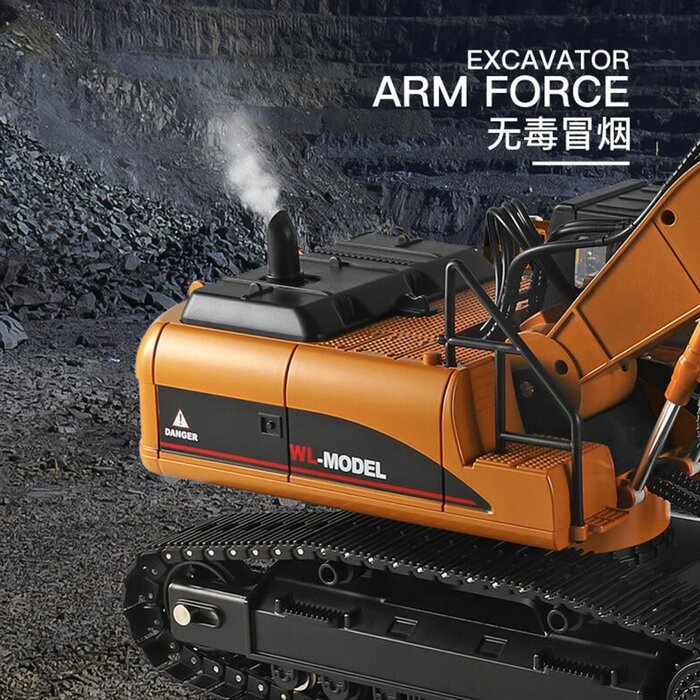 WL Toys WLToys 16800 1/16 RC Excavator (w/ full simulation alloy metal track) 675x175x480mmProduct Thumbnail