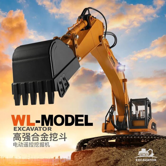 WL Toys WLToys 16800 1/16 RC Excavator (w/ full simulation alloy metal track) 675x175x480mmProduct Thumbnail