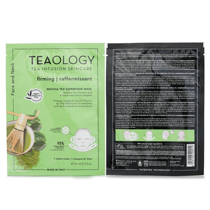 Teaology Matcha Tea Superfood Face & Neck Mask 21ml/0.17ozProduct Thumbnail