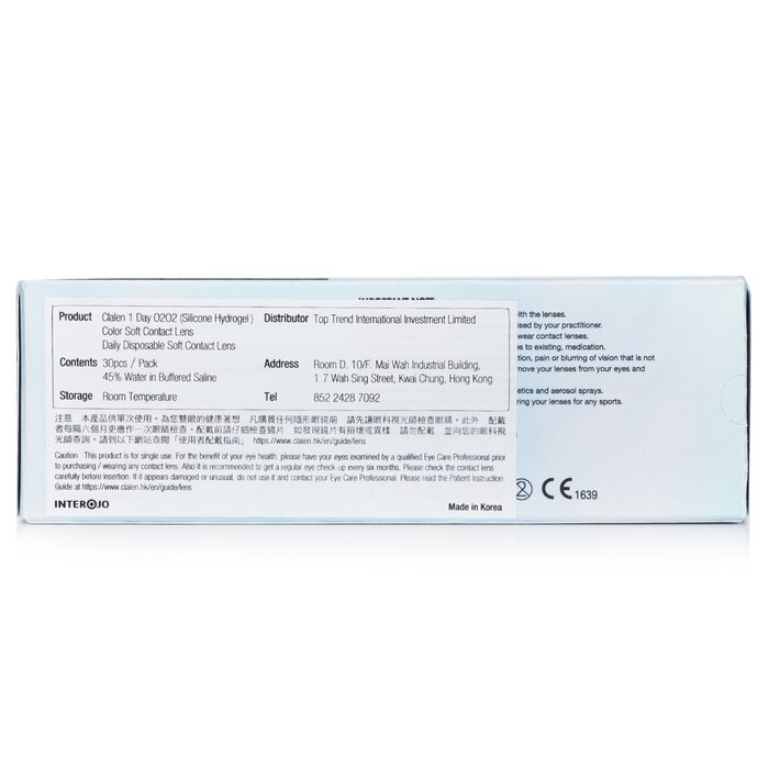 Clalen 1 Day O2O2 Clear Contact Lenses 30pcsProduct Thumbnail