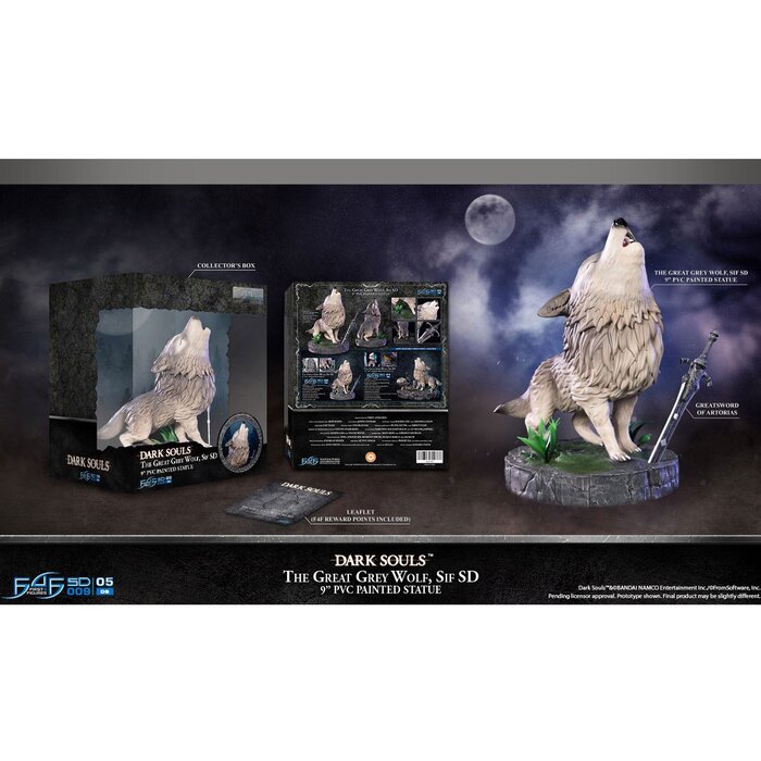 FIRST 4 FIGURES Dark Souls: Sif the Great Grey Wolf SD (Standard Edition) 8.7x5.4x7.5inProduct Thumbnail