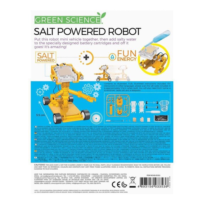 4M Green Science/Salt-Powered Robot 22x17x6cmProduct Thumbnail