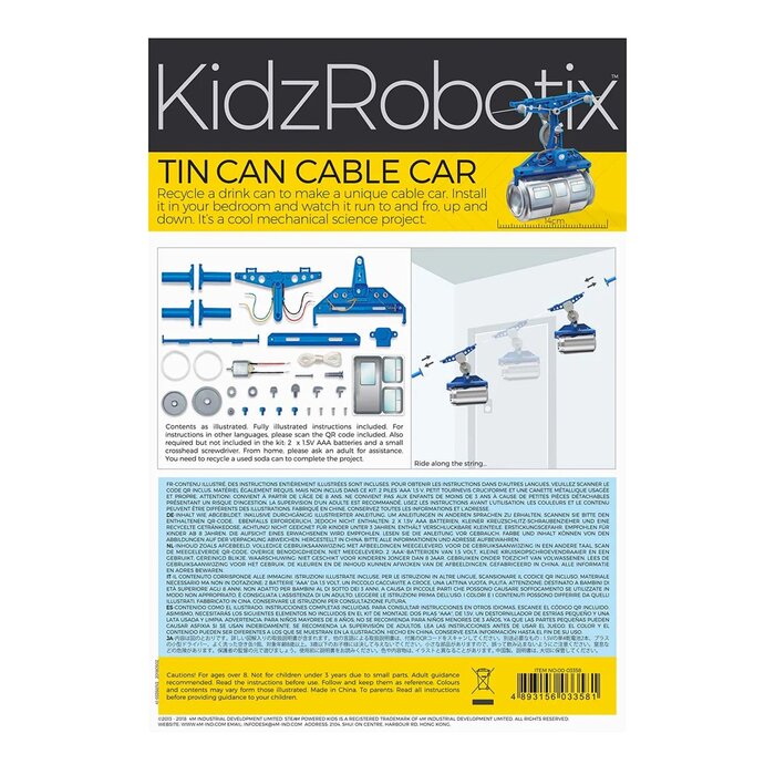 4M KidzRobotix/Tin Can Cable Car 22x17x6cmProduct Thumbnail