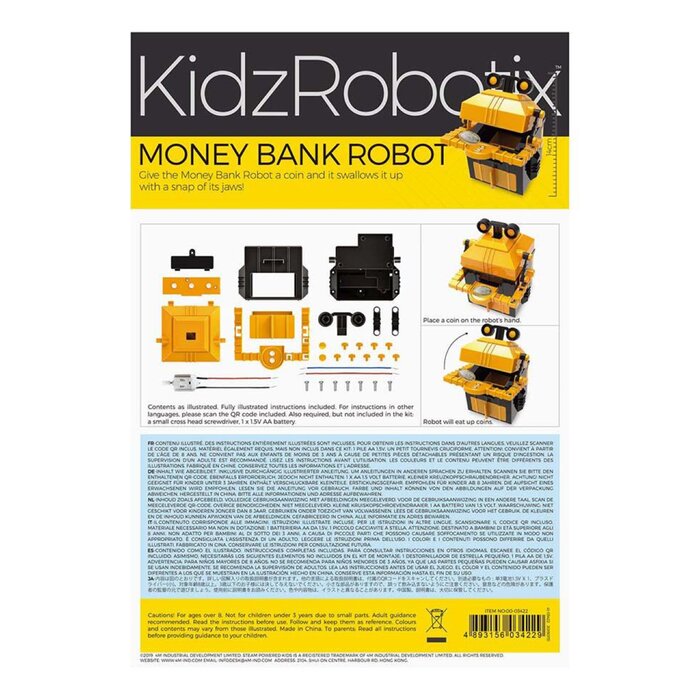4M KidzRobotix/Money Bank Robot 22x17x6cmProduct Thumbnail