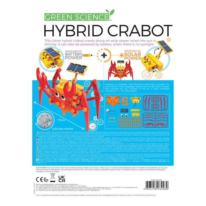 4M Green Science/Hybrid Crabot 24x17x6cmProduct Thumbnail