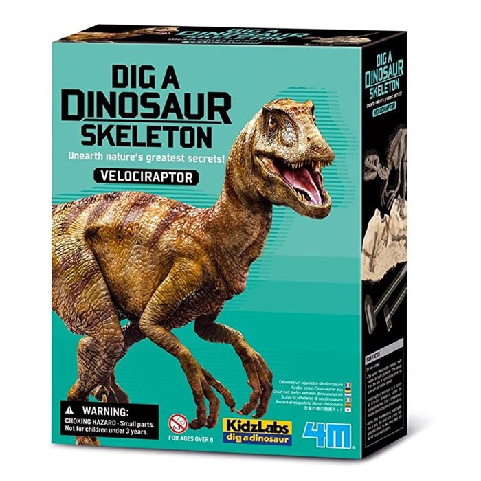 4M KidzLabs/Dig a Dinosaur Skeleton/Velociraptor 22x17x6cmProduct Thumbnail