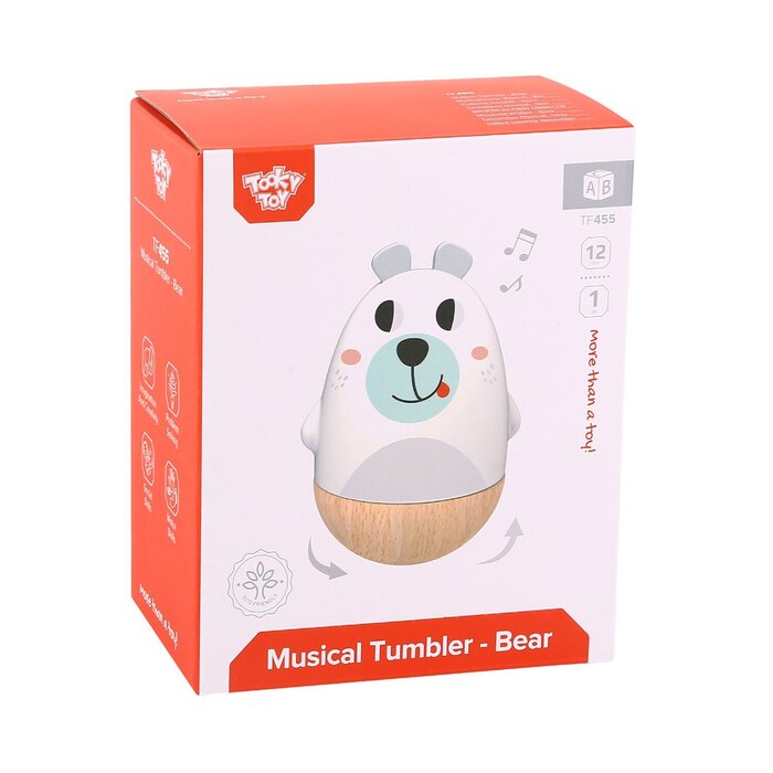 Tooky Toy Co Musical Tumbler - Bear 8x9x12cmProduct Thumbnail