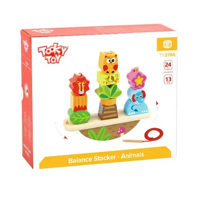 Tooky Toy Co 動物穿繩平衡堆塔 20x7x20cmProduct Thumbnail