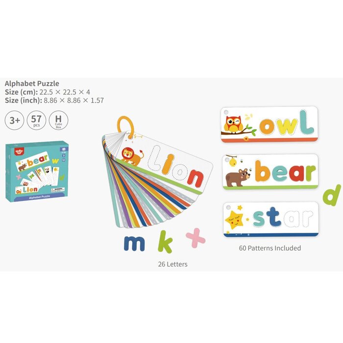 Tooky Toy Co Alphabet Puzzle 23x23x4cmProduct Thumbnail