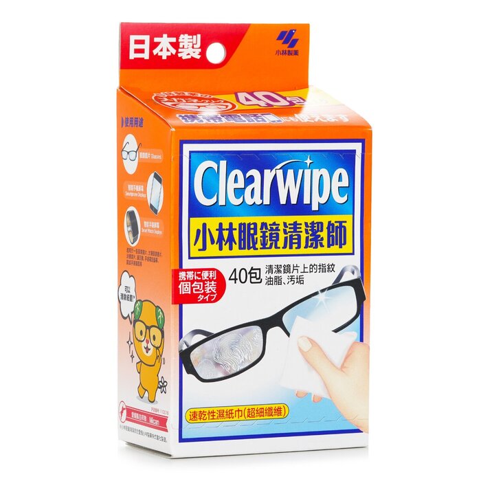 Kobayashi Clearwipe Lens Cleaning Wet Tissue - 40 packs 40pcs/boxProduct Thumbnail