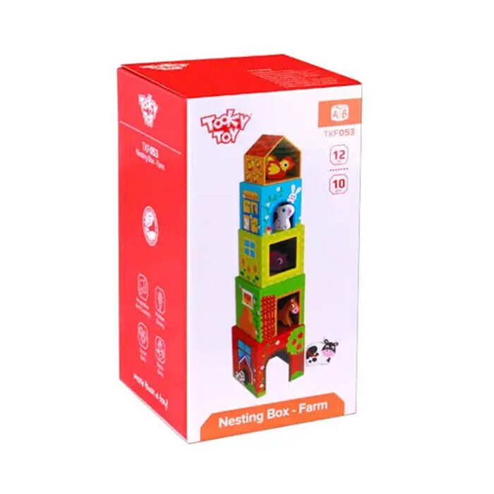 Tooky Toy Co Nesting Box - Farm 13x13x13cmProduct Thumbnail