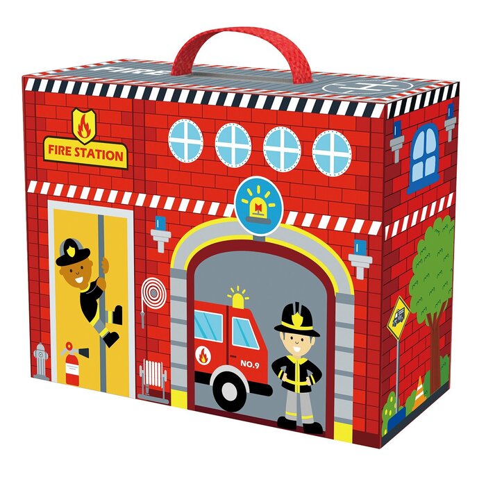 Tooky Toy Co Fire Station Box 30x10x22cmProduct Thumbnail