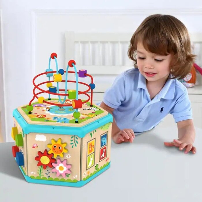 Tooky Toy Co 7 In 1 Activity Cube 31x28x35cmProduct Thumbnail