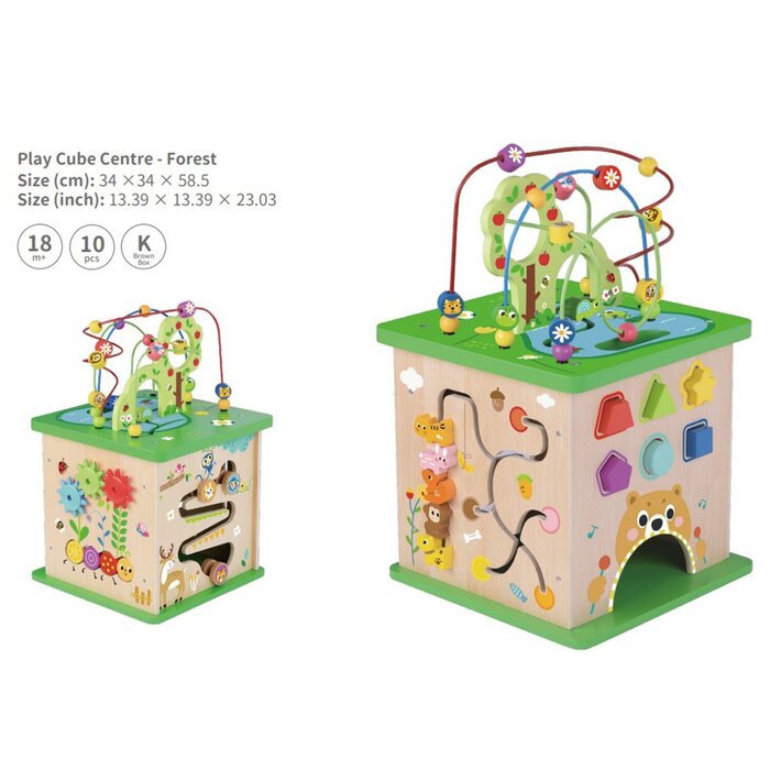 Tooky Toy Co Play Cube Centre - Forest 34x34x59cmProduct Thumbnail