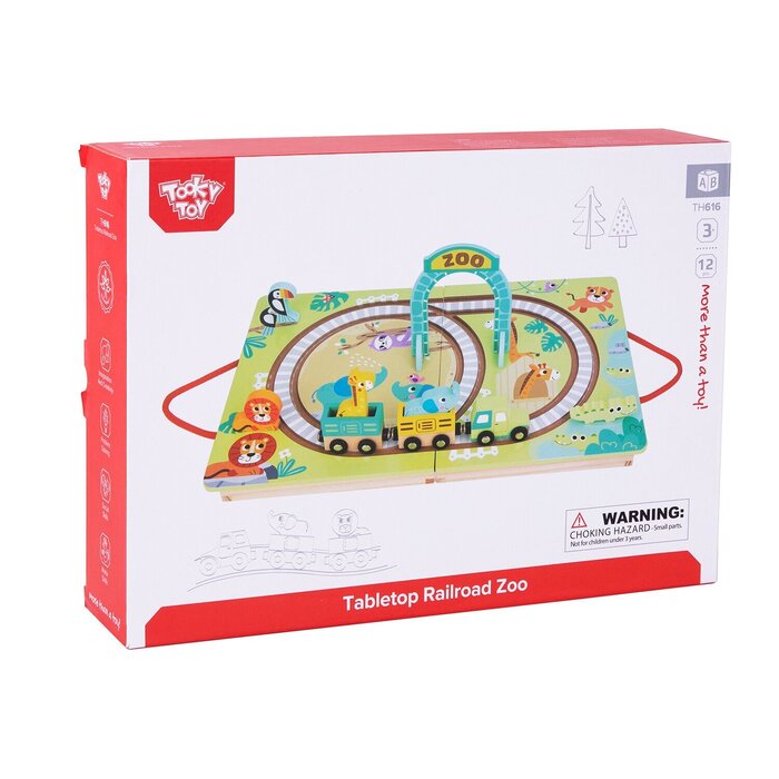Tooky Toy Co 動物園軌道火車 30x24x6cmProduct Thumbnail