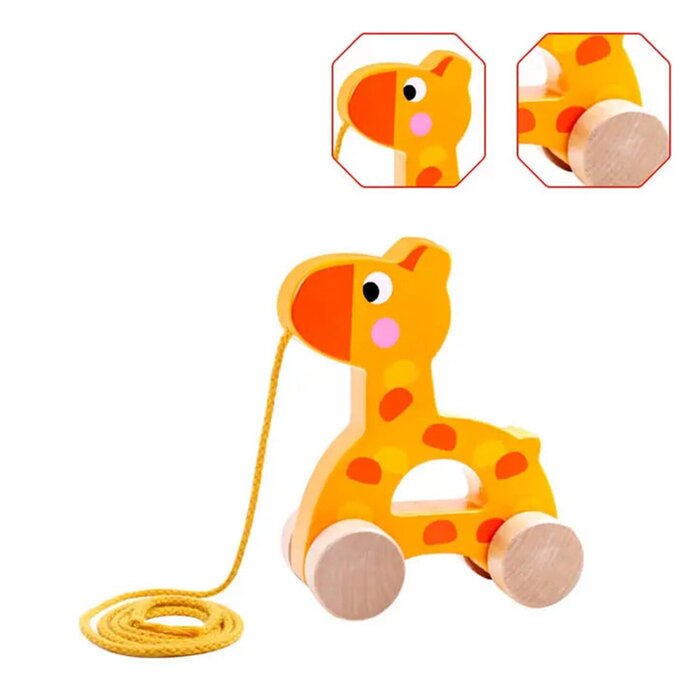 Tooky Toy Co 長頸鹿拖拉 13x6x15cmProduct Thumbnail