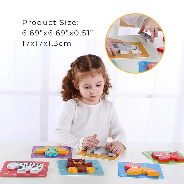 Tooky Toy Co 動物拼圖 17x17x2cmProduct Thumbnail
