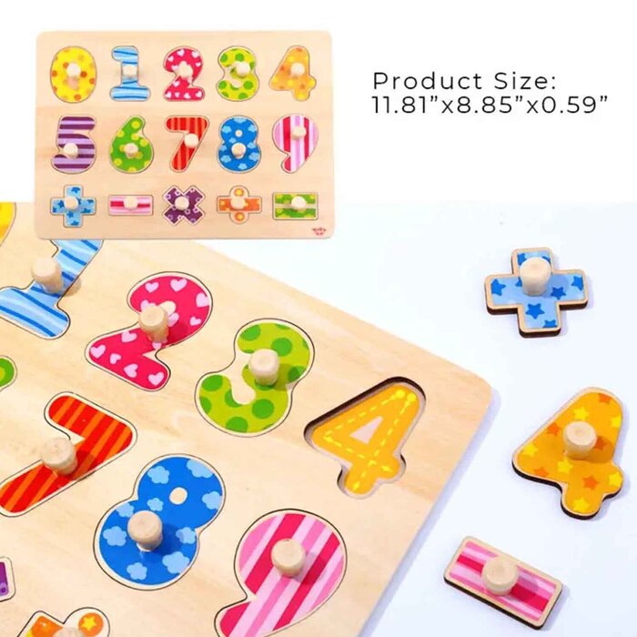 Tooky Toy Co Number Puzzle 30x23x2cmProduct Thumbnail