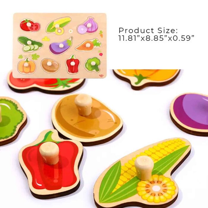 Tooky Toy Co 蔬菜抓手拼板 30x23x2cmProduct Thumbnail