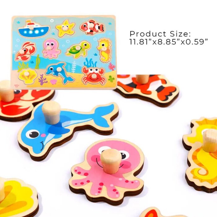 Tooky Toy Co 海洋抓手拼板 30x23x2cmProduct Thumbnail