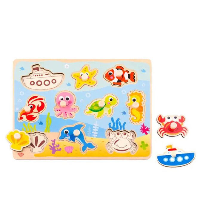 Tooky Toy Co 海洋抓手拼板 30x23x2cmProduct Thumbnail